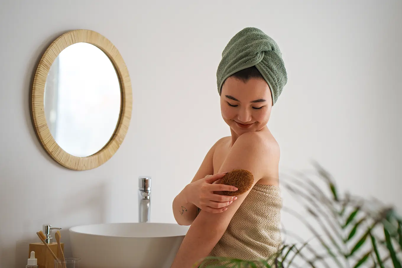 cara pakai body scrub