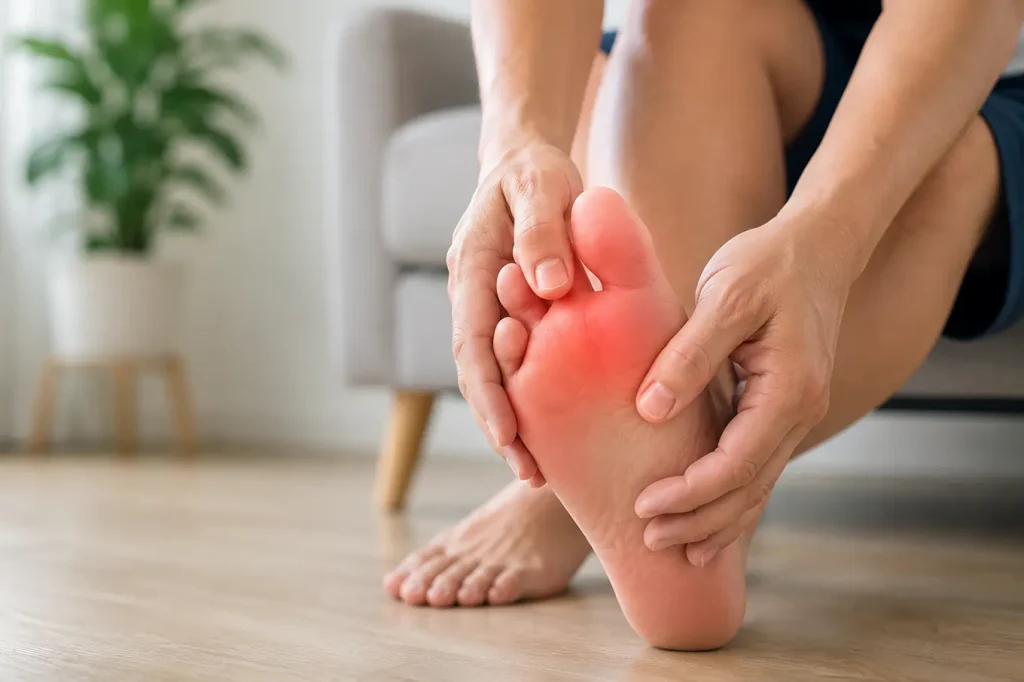 jari kaki terasa kebas