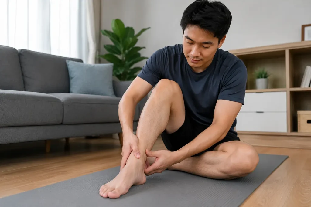 cara melemaskan otot kaki dan sendi lutut yang kaku